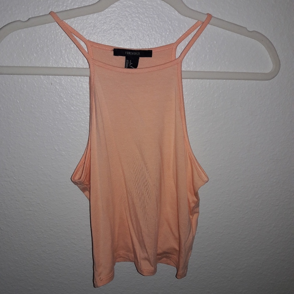 💛💕Peach High-Neck Crop-Top💛💕